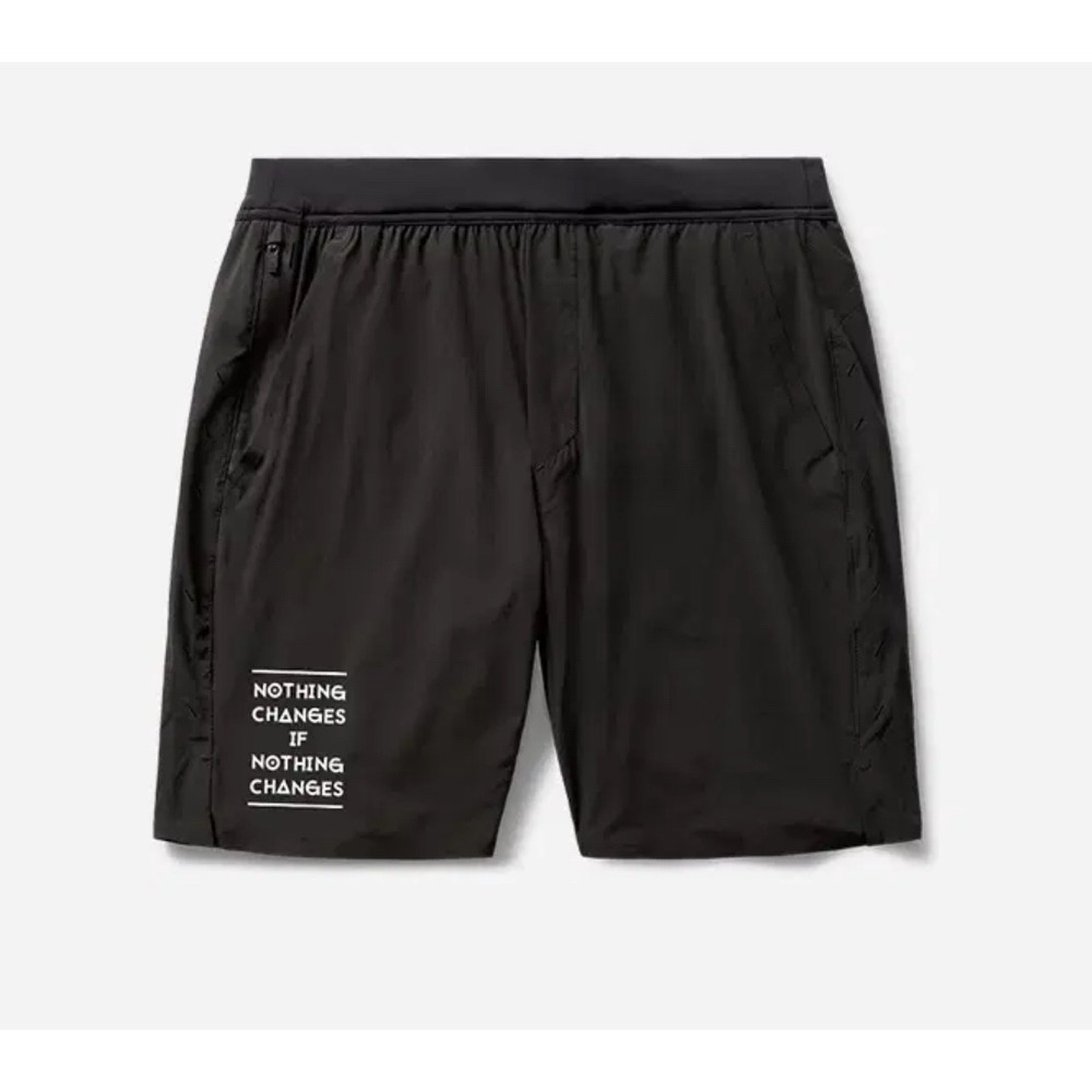 Ten Thousand Distance Shor Collab t 5 Inch Black Graphic Running Training S EUC